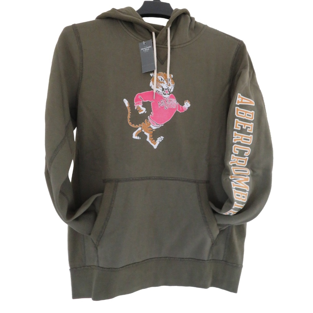 ABERCROMBIE & FITCH Men's Mascot Graphic Hoodie